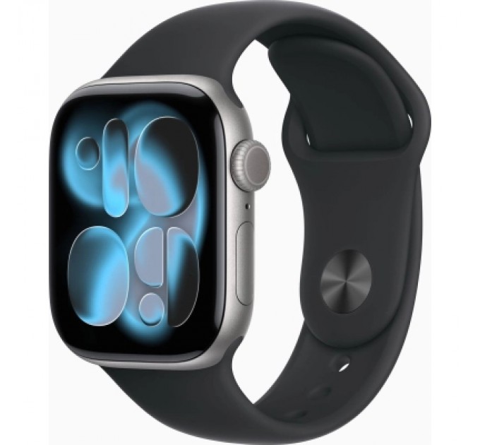 Apple Смарт-годинник Apple Watch Series 11 GPS 42mm Space Grey Aluminium Case with Black Sport Band - M/L (MEQX4RK/A)