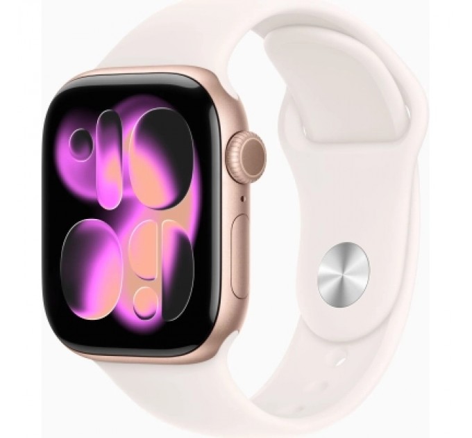 Apple Смарт-годинник Apple Watch Series 11 GPS 42mm Rose Gold Aluminium Case with Light Blush Sport Band - S/M (MEU04RK/A)