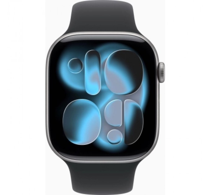 Apple Смарт-годинник Apple Watch Series 11 GPS 46mm Space Grey Aluminium Case with Black Sport Band - S/M (MEV04RK/A)