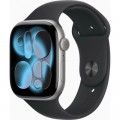 Apple Смарт-годинник Apple Watch Series 11 GPS 46mm Space Grey Aluminium Case with Black Sport Band - M/L (MEV44RK/A)
