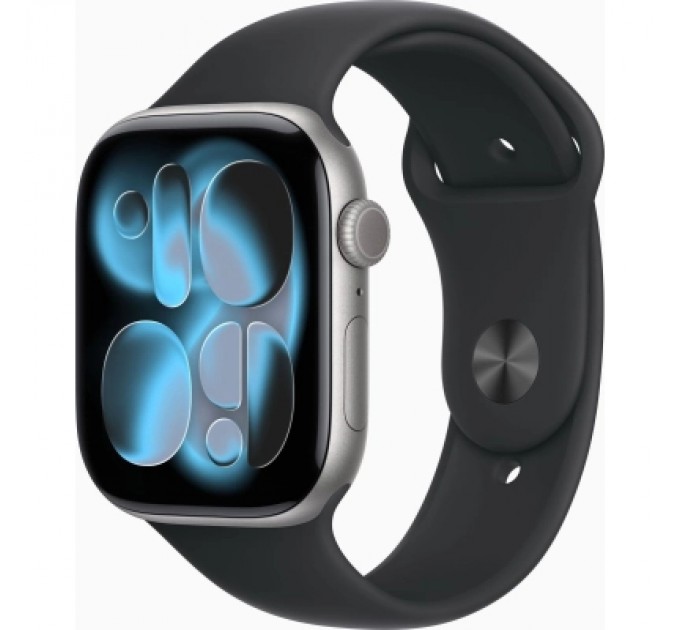 Apple Смарт-годинник Apple Watch Series 11 GPS 46mm Space Grey Aluminium Case with Black Sport Band - M/L (MEV44RK/A)
