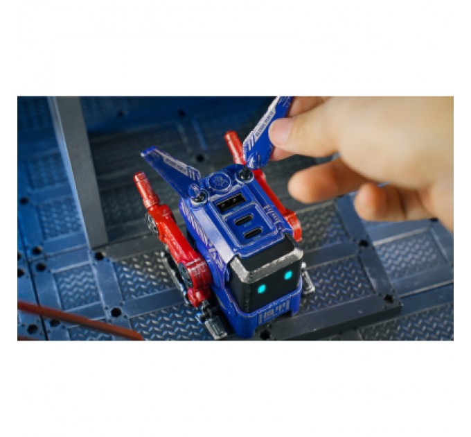 GravaStar Зарядний пристрій GravaStar Alpha65 65Вт 2XUSB-C/USB-A War-Damaged Blue (GRAVASTARA65_OPP_EUK)