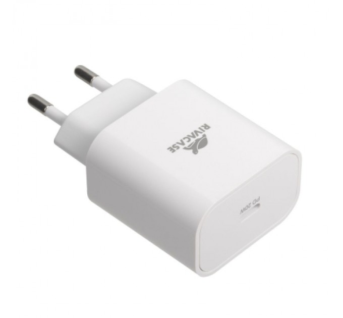 RivaCase Зарядний пристрій RivaCase 1xUSB Type-C PD 20 Вт кабель Type-C white (PS4101 WD4 (White))