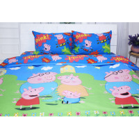 Постільна білизна MirSon Бязь Ranforce Elite 17-0507 Peppa 110х140 дитячий (2200004659855)