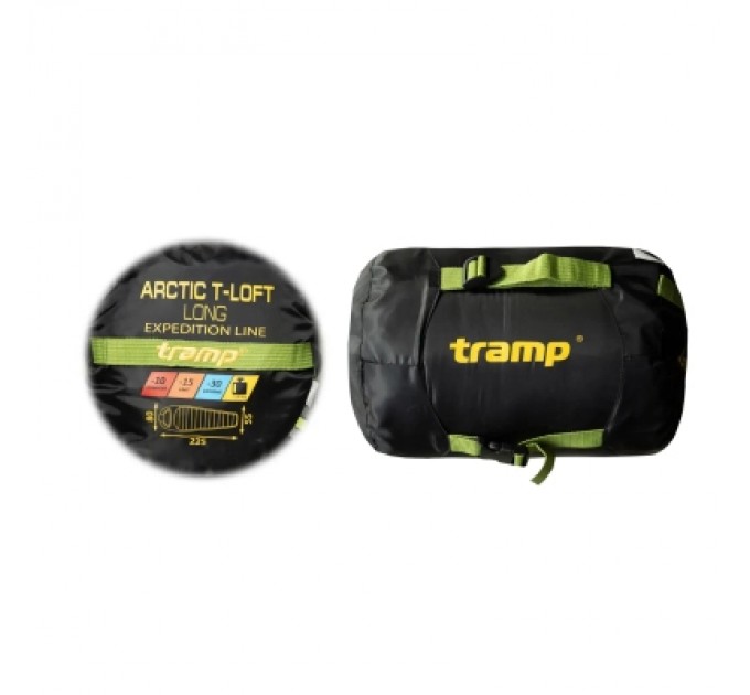 Tramp Спальний мішок Tramp Arctic Long кокон лівий green/grey 225/80-55 (UTRS-093L-L)