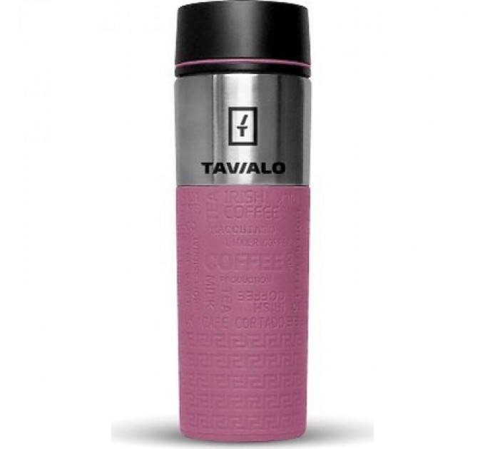 Tavialo Термокружка Tavialo + 2 ущільнювальних кільця 420 мл Рожевий (190420111)