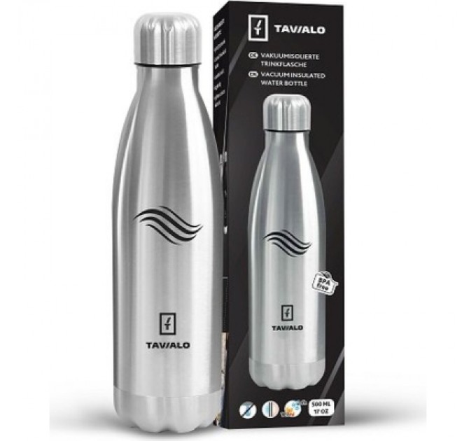 Tavialo Термокружка Tavialo 500 мл металевий сріблястий колір (191500109)