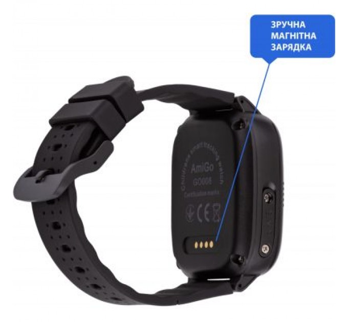 Amigo Смарт-годинник Amigo GO008 MILKY GPS WIFI Black (873291)