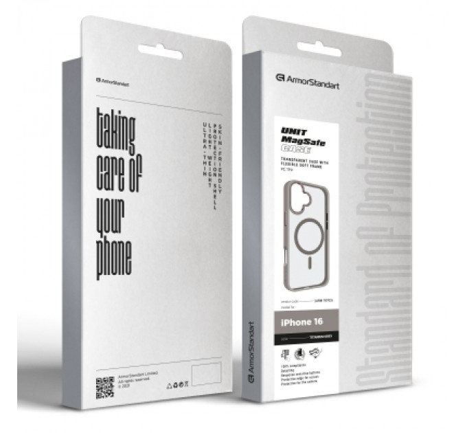 Armorstandart Чохол до мобільного телефона Armorstandart Unit MagSafe Apple iPhone 16 Titanium Grey (ARM78703)