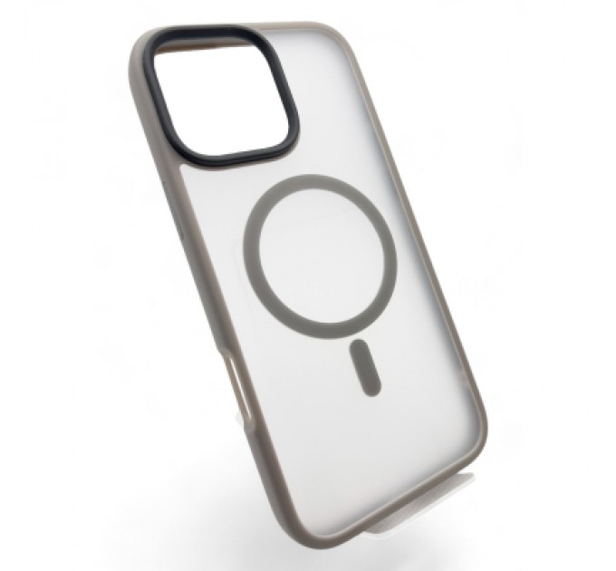 BeCover Чохол до мобільного телефона BeCover Metal Buttons Case (MagSafe) для Apple iPhone 16 Pro Gray (712098)