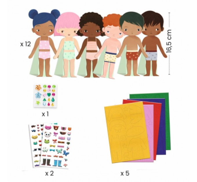 Djeco Набір для творчості Djeco М'яке вбрання (DJ00086)