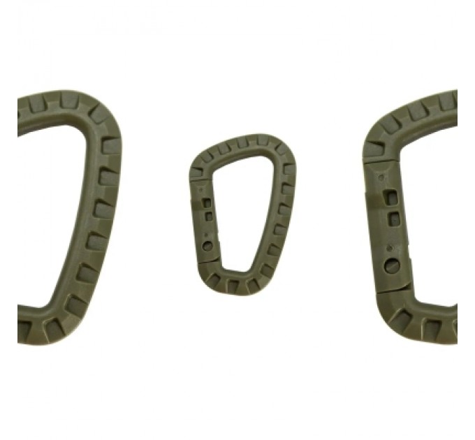 Tramp Карабін туристичний Tramp Набір 3 шт пластикових Green (UTRA-304-green)