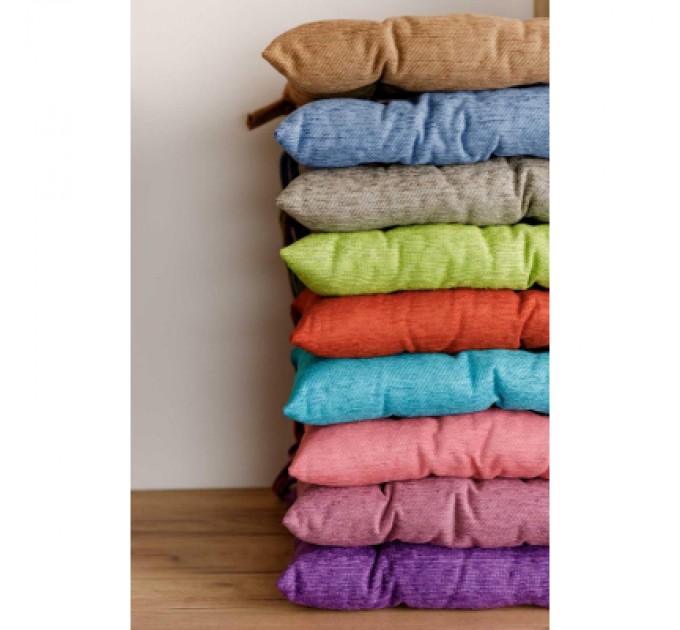 Прованс Подушка на стілець Прованс CHENILLA Бірюзова 40х40 (034857)