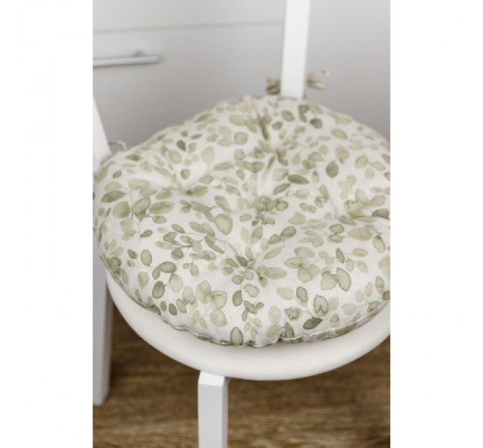Прованс Подушка на стілець Прованс Dх40 Тереза листочки (034533)