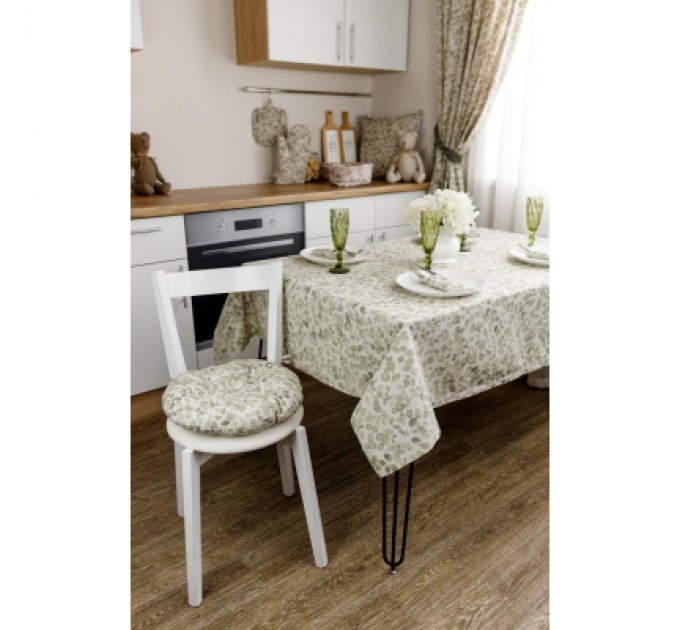 Прованс Подушка на стілець Прованс Dх40 Тереза листочки (034533)