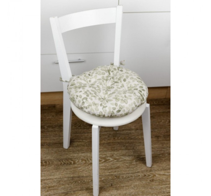 Прованс Подушка на стілець Прованс Dх40 Тереза листочки (034533)