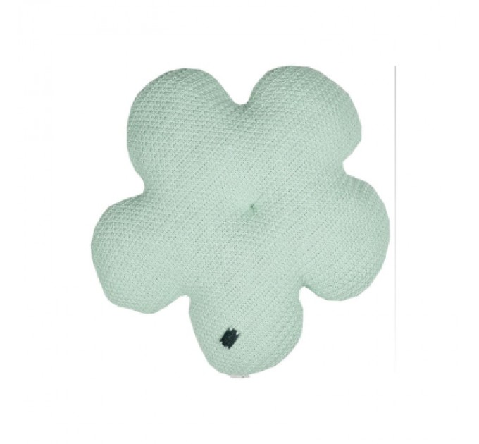 Прованс Подушка Прованс в'язана декоративна Квіточка 40 см М'ятна (033717)