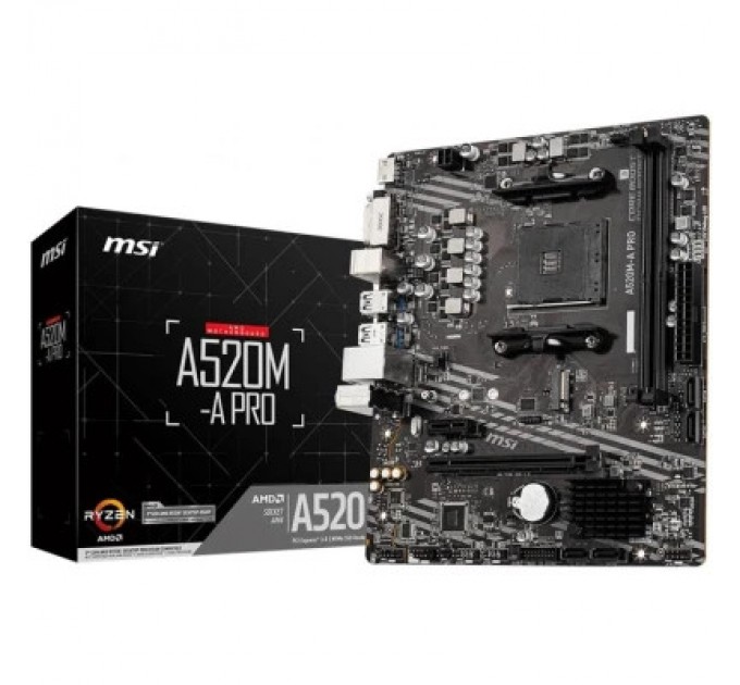 MSI Материнська плата MSI A520M-A PRO