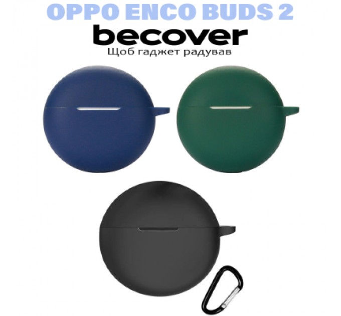 BeCover Чохол для навушників BeCover Silicon для Oppo Enco Buds 2 Deep Blue (710952)