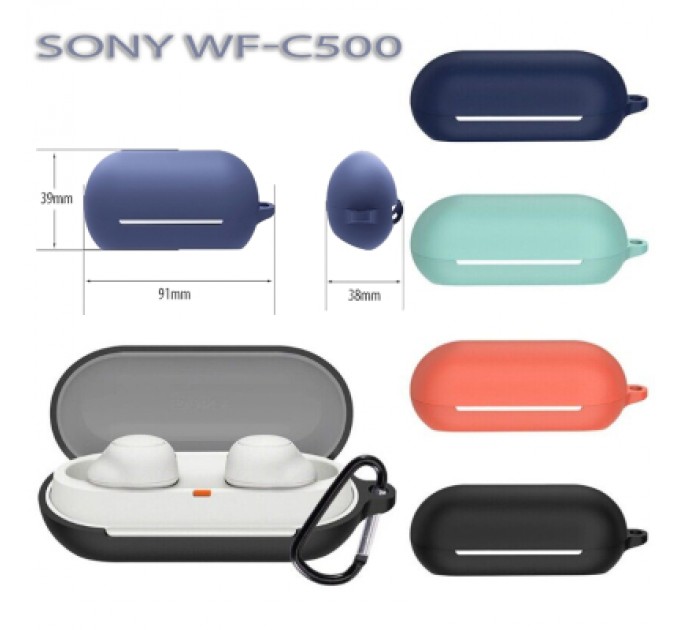 BeCover Чохол для навушників BeCover Silicon для Sony WF-C500 Black (712020)