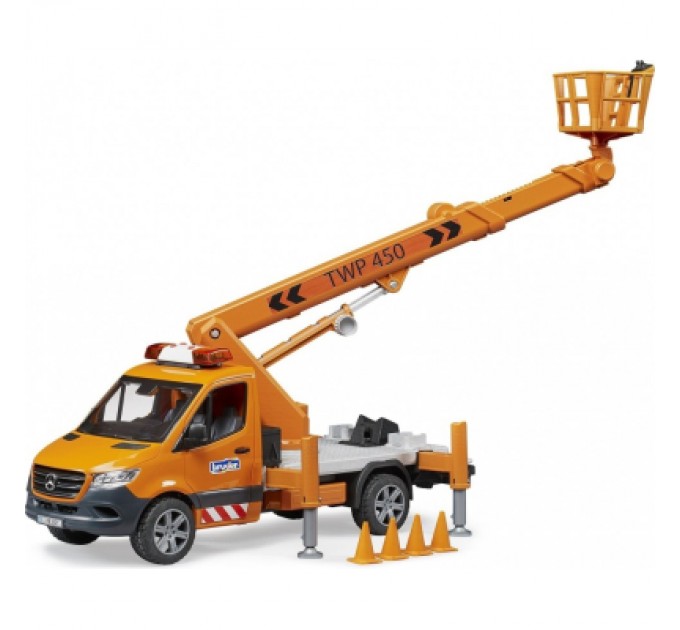 Bruder Спецтехніка Bruder MB Sprinter сервісної служби з телескопічною люлькою (02679)