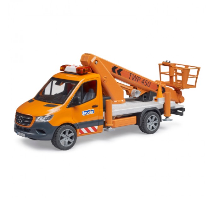 Bruder Спецтехніка Bruder MB Sprinter сервісної служби з телескопічною люлькою (02679)