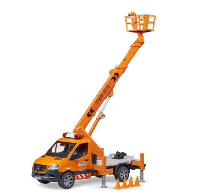 Bruder Спецтехніка Bruder MB Sprinter сервісної служби з телескопічною люлькою (02679)