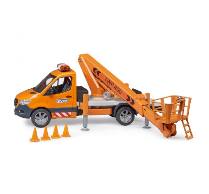 Bruder Спецтехніка Bruder MB Sprinter сервісної служби з телескопічною люлькою (02679)