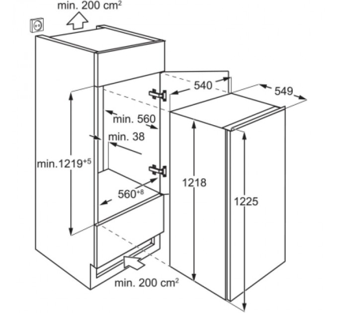 Electrolux Холодильник Electrolux LFB3AE12S1