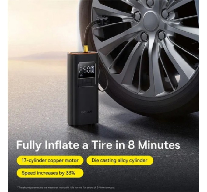 Baseus Автомобільний компресор Baseus Super Mini Pro Black (C1115930011100)