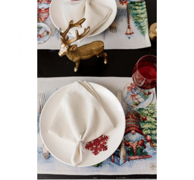 Прованс Серветка на стіл Прованс гобеленова Різдвяне багаття 30х50 см (036427)