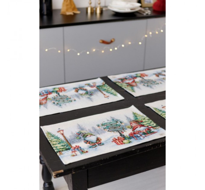 Прованс Серветка на стіл Прованс гобеленова Різдвяне багаття 30х50 см (036427)