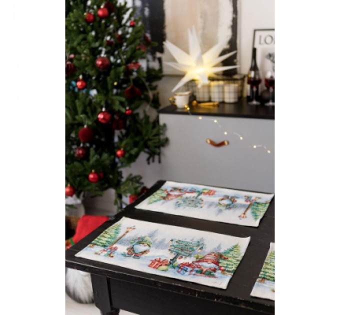 Прованс Серветка на стіл Прованс гобеленова Різдвяне багаття 30х50 см (036427)