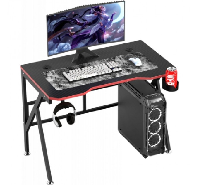 GT Racer Комп'ютерний стіл GT Racer T-1218 Black (T-1218 (120x60x73) Black)