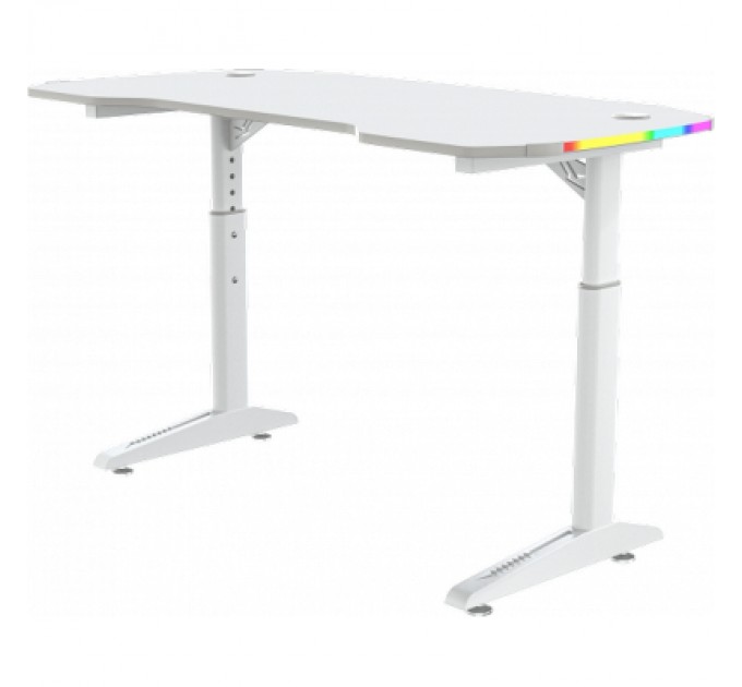 GT Racer Комп'ютерний стіл GT Racer T-1229 White (T-1229 (120x60x71-79) White)