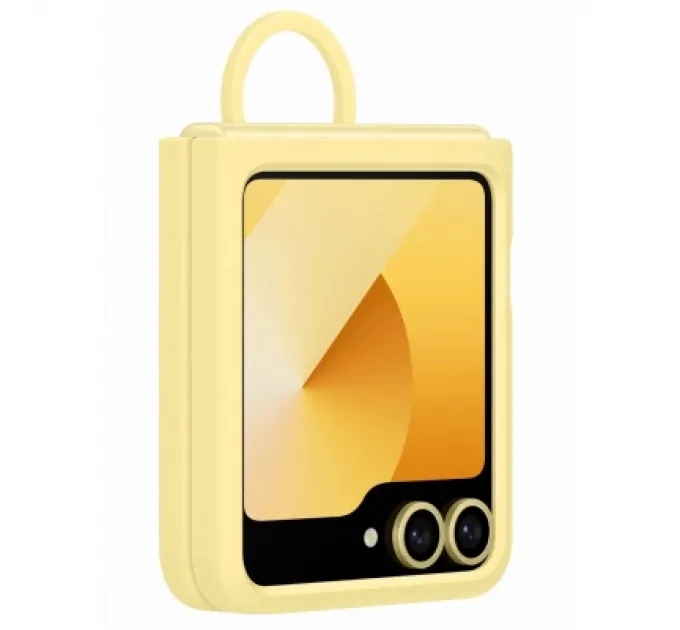 Samsung Чохол до мобільного телефона Samsung Silicone Cover with Ring Samsung Galaxy Flip 6 Yellow (EF-PF741TYEGUA)
