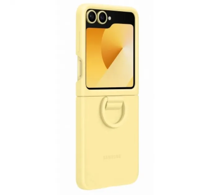 Samsung Чохол до мобільного телефона Samsung Silicone Cover with Ring Samsung Galaxy Flip 6 Yellow (EF-PF741TYEGUA)