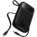 Baseus Батарея універсальна Baseus QPow2 20000mAh 30W, with 2*Type-C Cable, Black (P10055009113-00)
