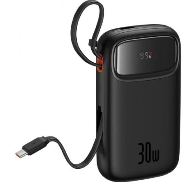 Baseus Батарея універсальна Baseus QPow2 20000mAh 30W, with 2*Type-C Cable, Black (P10055009113-00)