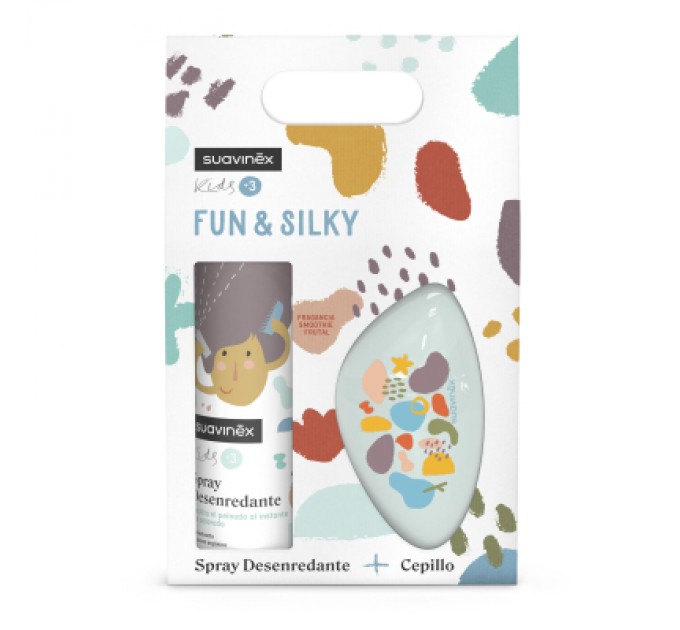 Suavinex Набір для догляду за дитиною Suavinex для розчісування волосся дітей від 3 років (спрей 250 мл та розчіска) (308141)