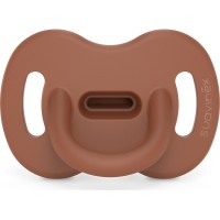 Пустушка Suavinex Colour Essence силіконова фізіологічна, 6-18 міс. коричнева (308088)