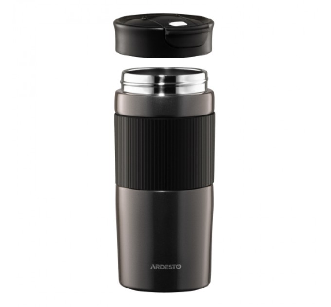 Ardesto Термокружка Ardesto Comfort нержавіюча сталь чорний 450 мл (AR2645CMB)