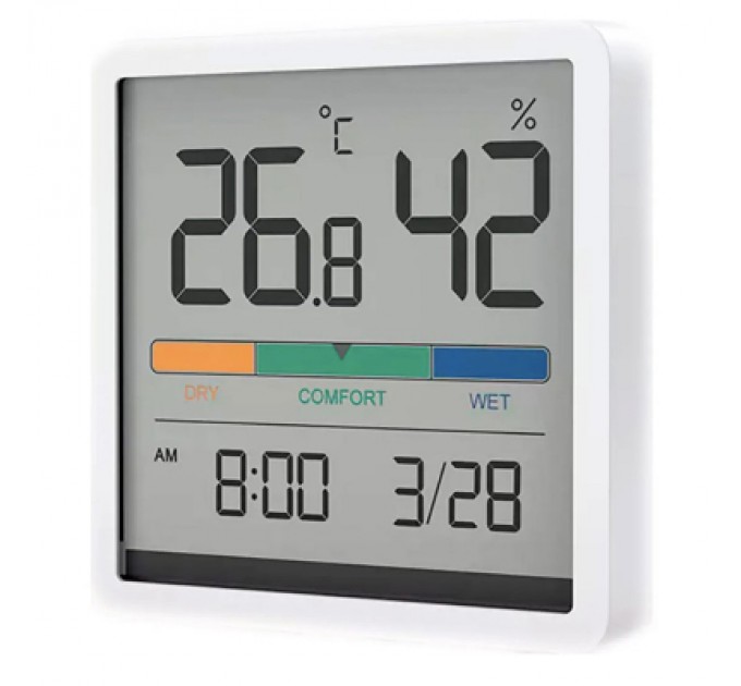 Xiaomi Метеостанція Xiaomi Miiiw Temperature Humidity Clock White S210 (MW22S06)