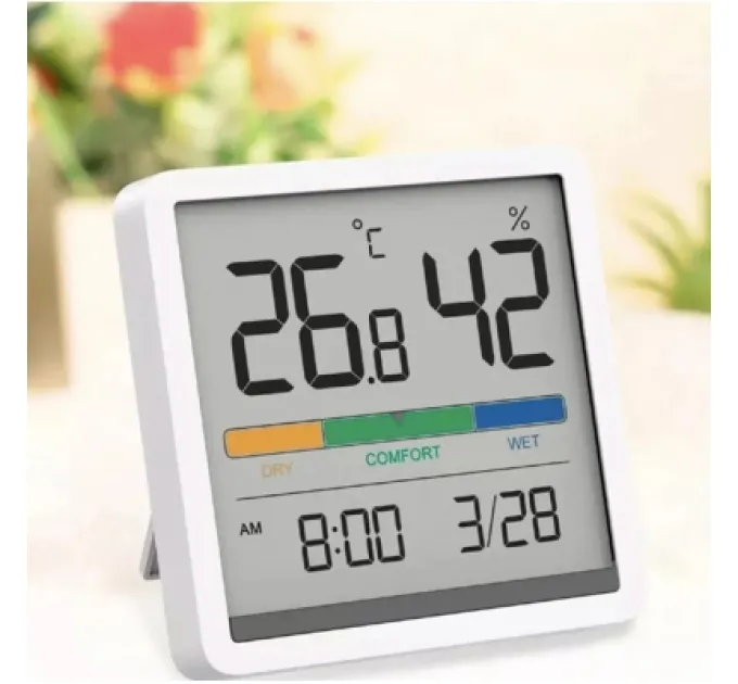 Xiaomi Метеостанція Xiaomi Miiiw Temperature Humidity Clock White S210 (MW22S06)