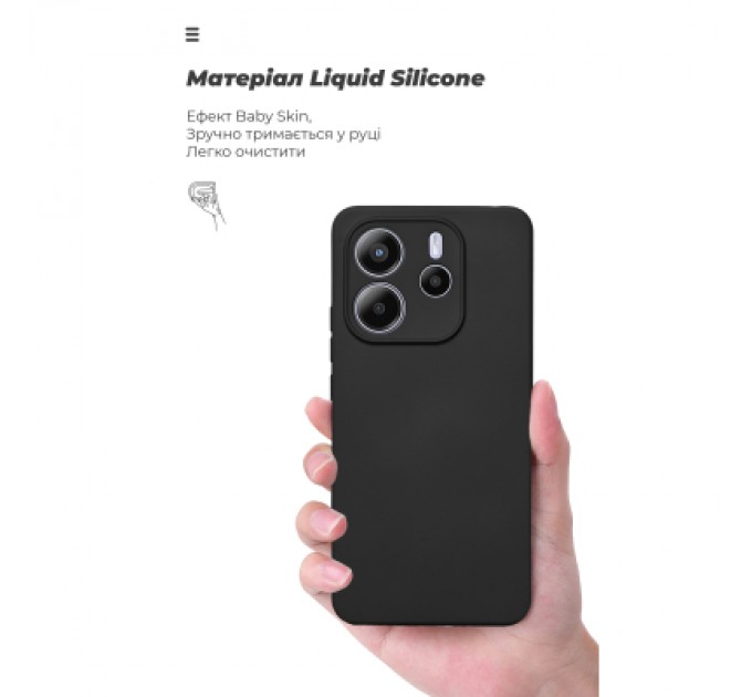 Armorstandart Чохол до мобільного телефона Armorstandart ICON Xiaomi Redmi Note 14 4G Camera cover Black (ARM79815)