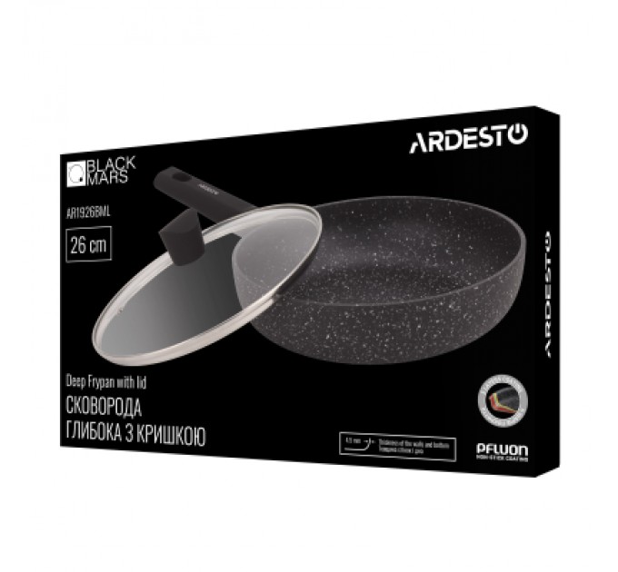Ardesto Сковорода Ardesto Black Mars Alcor, 26см, алюміній, чорний (AR1926BML)