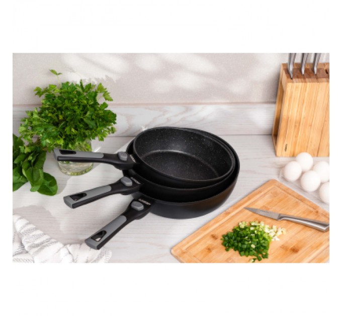 Ardesto Сковорода Ardesto Gemini Bari, 26см, алюміній, чорний (AR1226B)