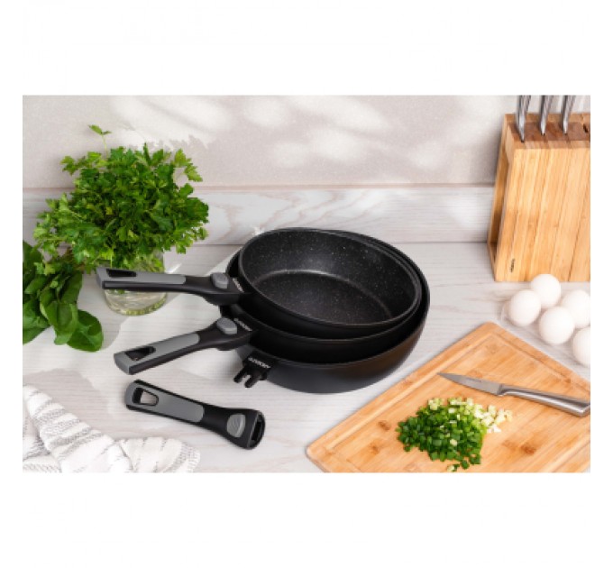 Ardesto Сковорода Ardesto Gemini Bari, 26см, алюміній, чорний (AR1226B)