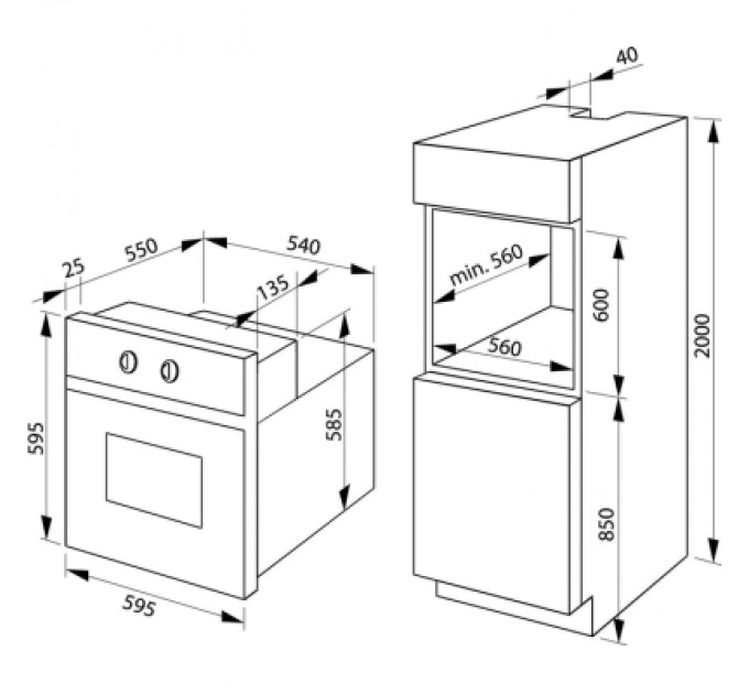 Hansa Духова шафа Hansa BOESS694097