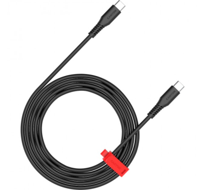 Canyon Дата кабель USB-C to USB-C 1.2m CC60SC 60W Black Canyon (CNS-CC60SC12B)